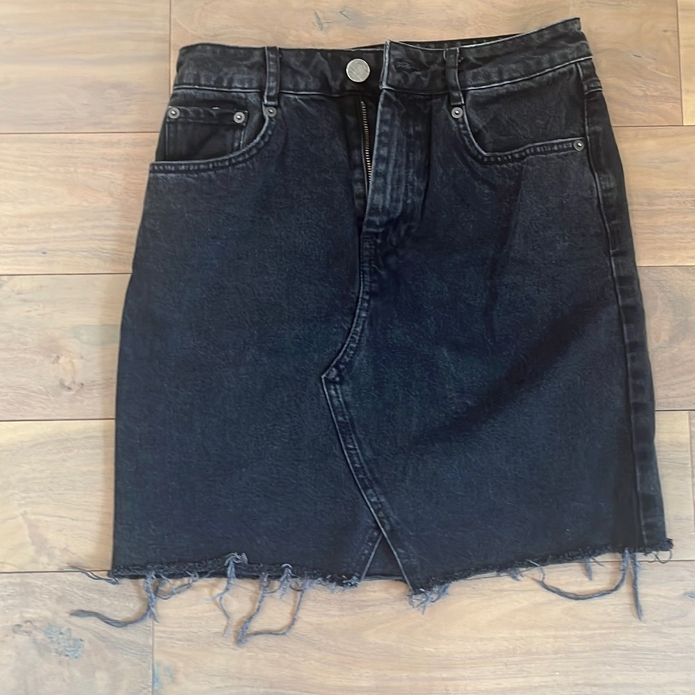 Black denim ASOS skirt